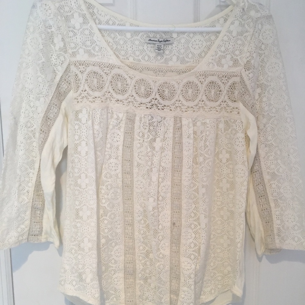 BRAND NEW Lacy American Eagle Top with tags on it!